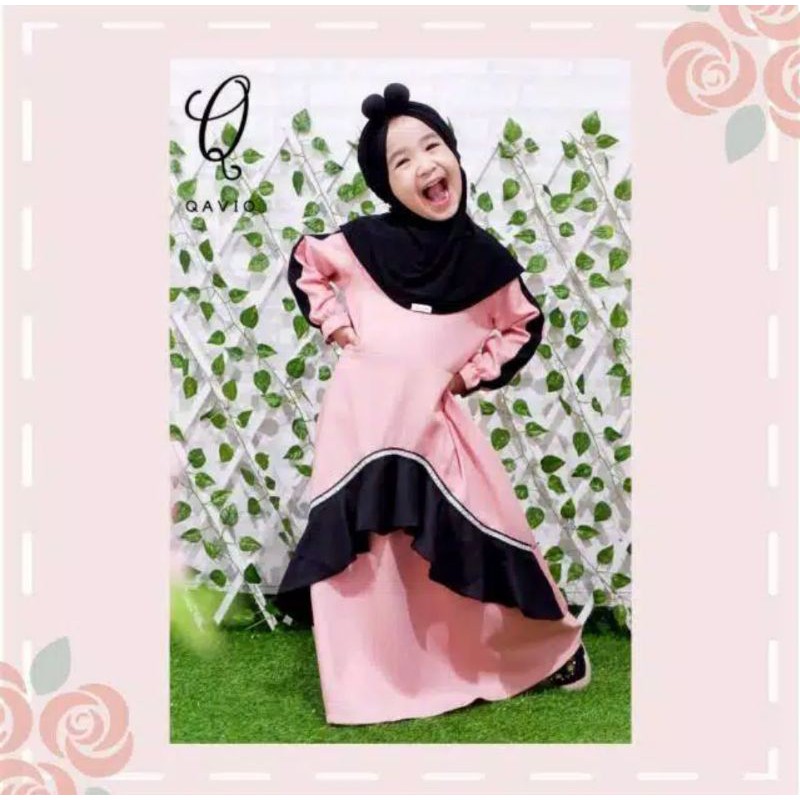 Gamis Anak Syahla Sporty by Qavio