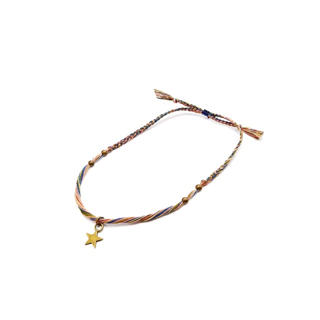 Allside Gelang tali / Gelang Gypsy / Gelang Boho Star Bronze