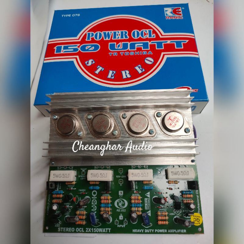 Kit Power Amplifier OCL 150W  Stereo TR Jengkol