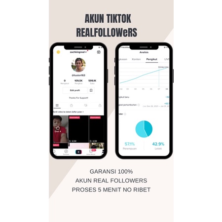 AKUN TIKTOK MURAH 500K FOLLOWERS