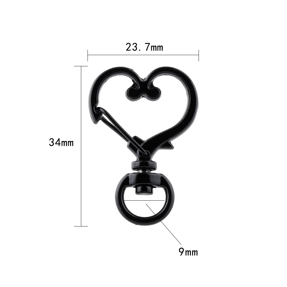 Key Chain Hook for Keychain diy Jewelry Making Star Moon Heart shape (5Pcs/bag）