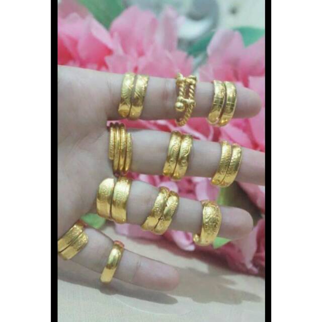 Replika emas 24k (sepuhan) cincin