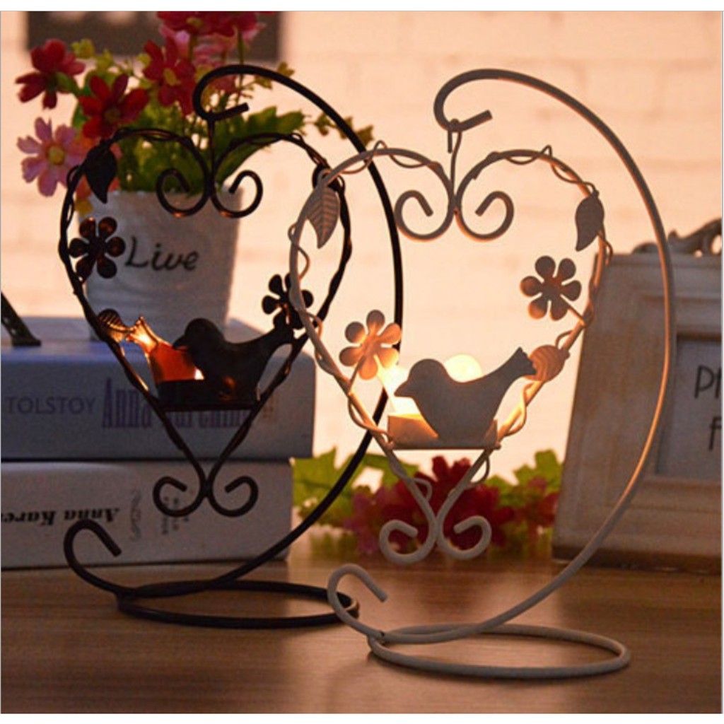 Love Bird Candle Holder Lantern / Tempat Lilin Lentera Atomaterapi Hati