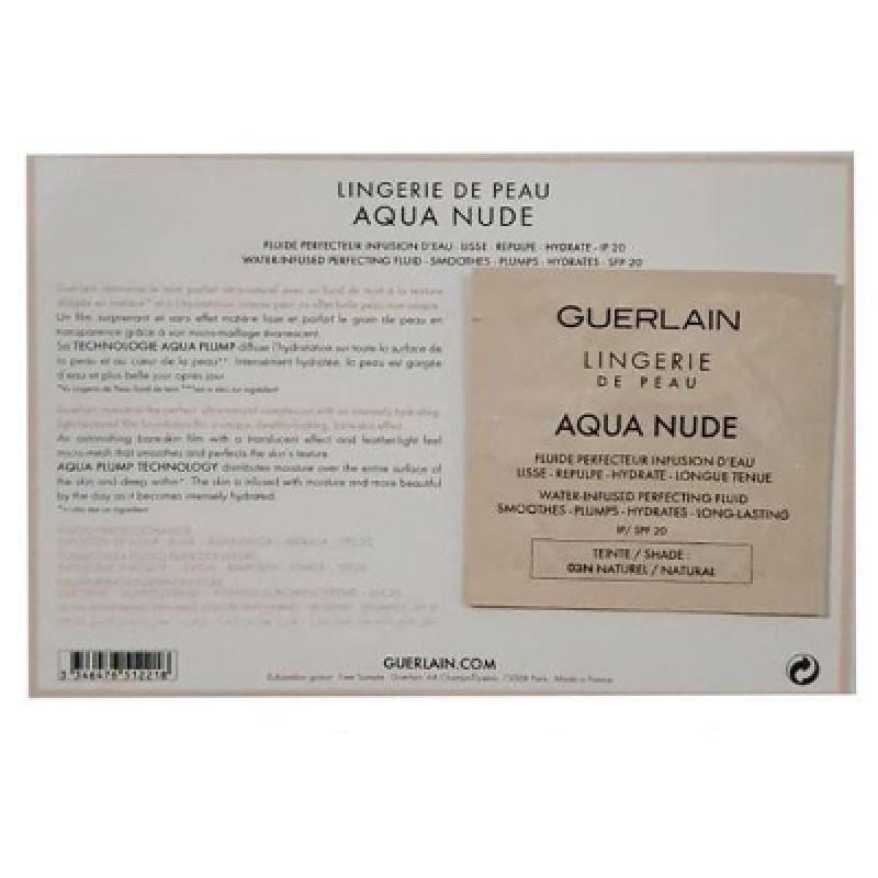 

(Sachet) GUERLAIN LingerieAQUA NUDE Foundation