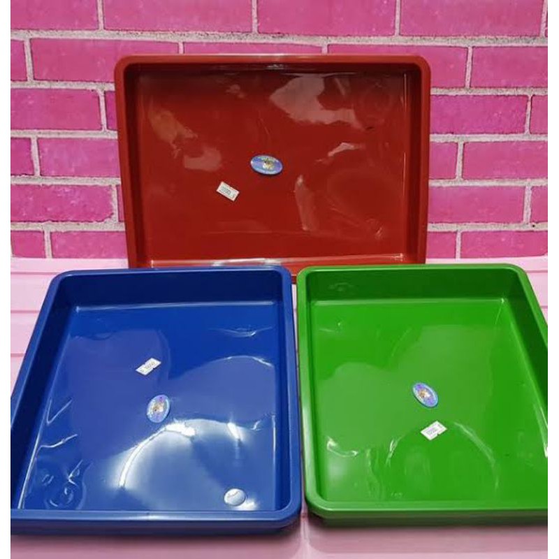 nampan segi plastik /nampan kotak beeplast no3 / no2/nampan plastik sebaguna murah