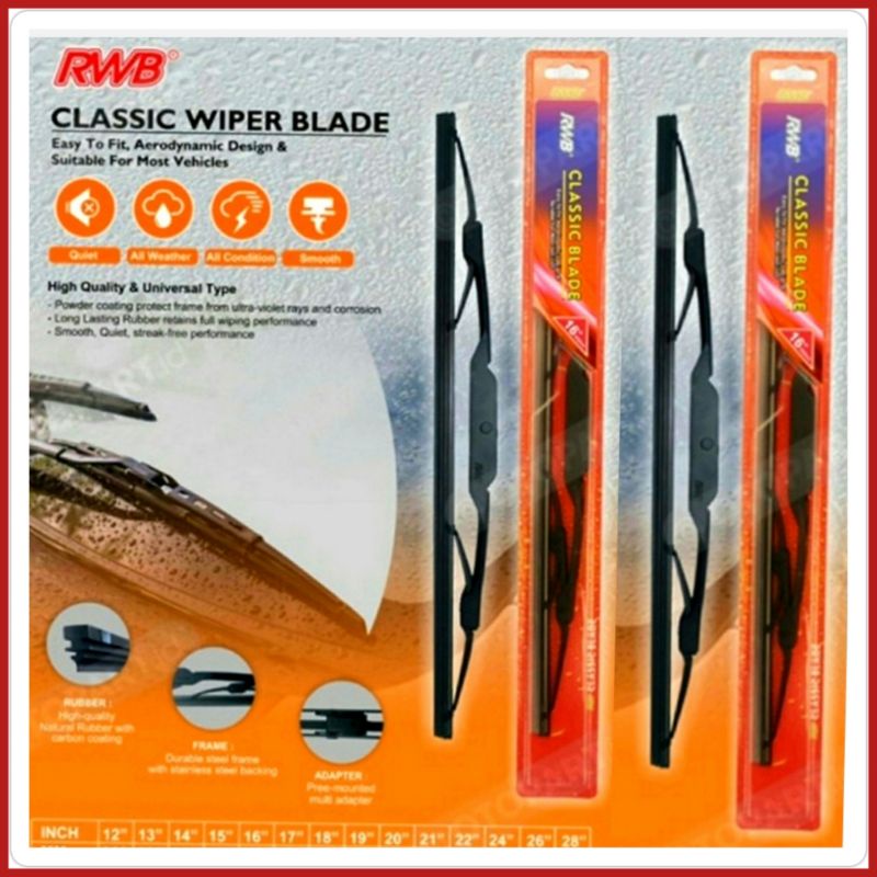 Wiper Depan Gran Max 19&quot;+19&quot; Classic Merk RWB