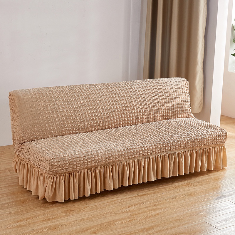 Mi.more Sofa Bed Cover With Skirt With Satu Sarung Bantal M(160-190cm)/L(190-210cm) / Penutup Sarung Alas SofaBed Elastis Rend