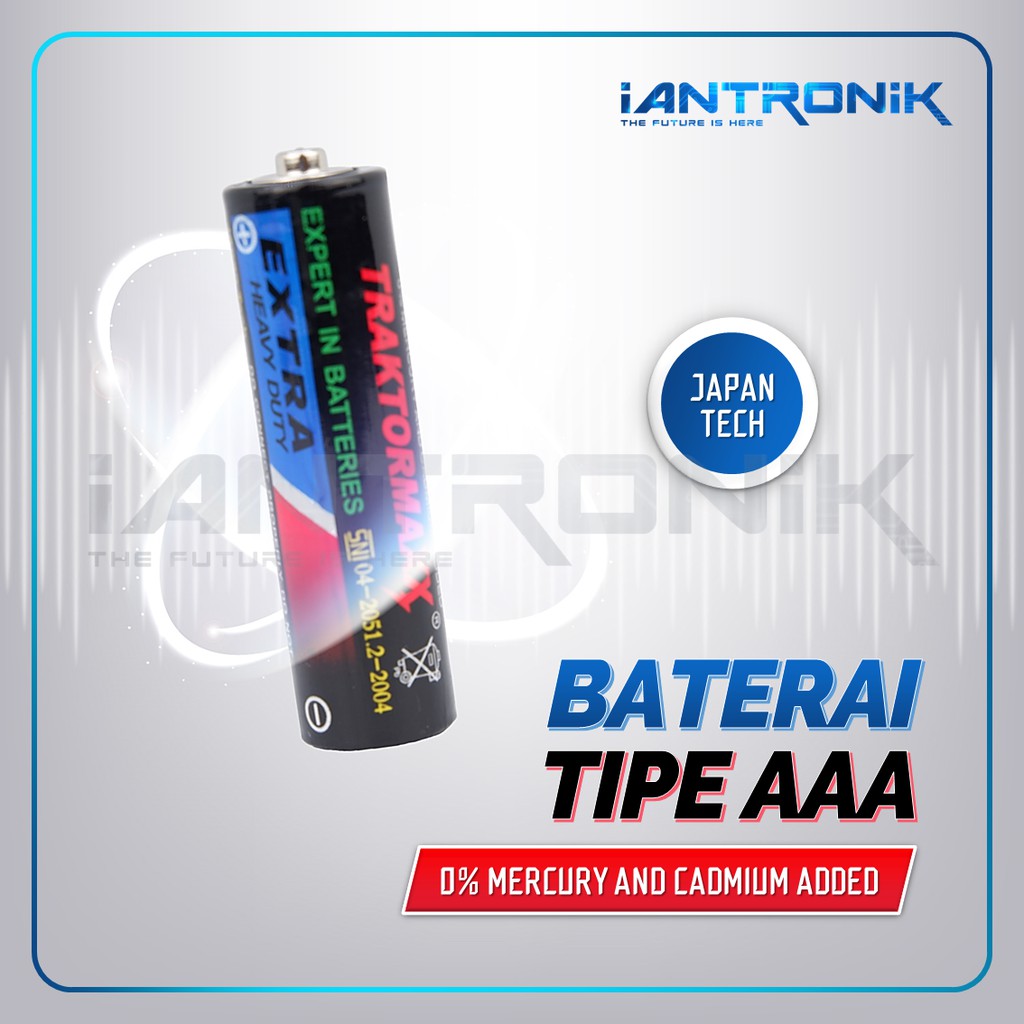 BATERAI kecil AAA / BATTERY A3 TRAKTORMAX BEBAS MERCURY