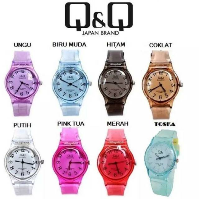 Jam tangan transparan jelly