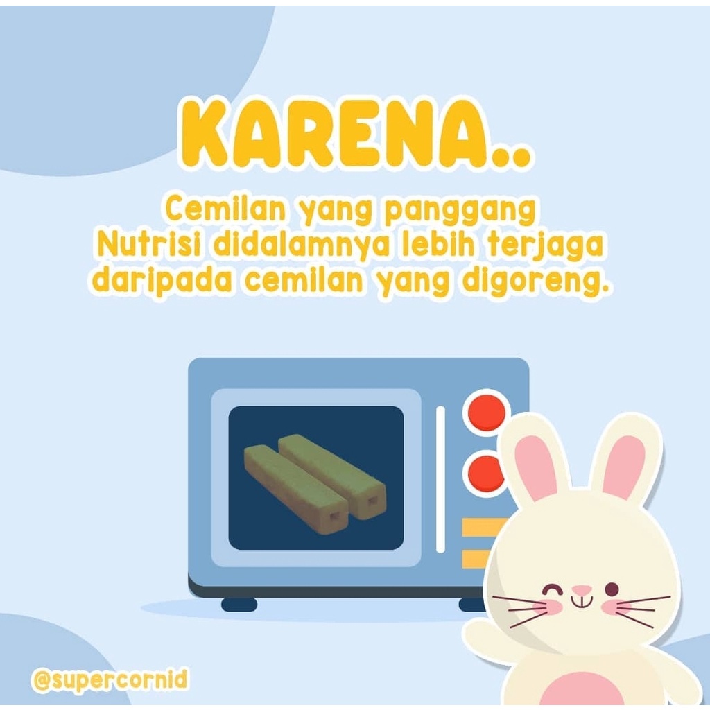 SUPERCORN Stik Jagung Non MSG - Rasa Ayam, Keju, Jagung Bakar