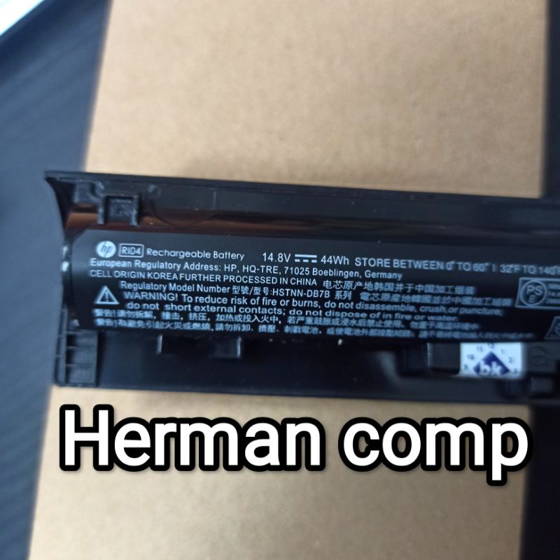 Original Baterai HP ProBook 450 G3 RI04 RI04XL RI06 RI06XL HSTNN-DB7B