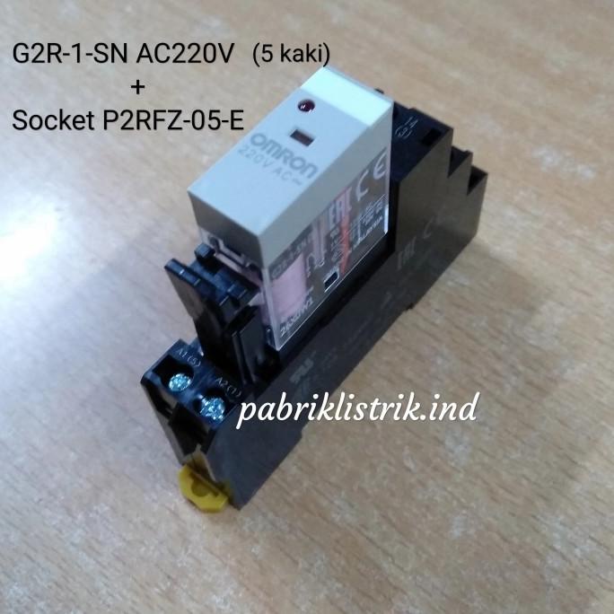 Relay G2R 1 SN 1SN 220V AC + Socket P2RFZ 05 E Omron original