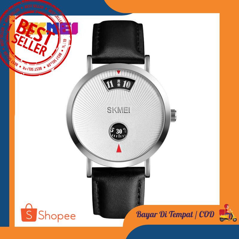 SKMEI Jam Tangan Analog Pria Strap Kulit/ - 1489-
