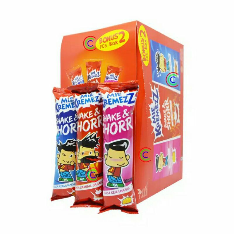 

Mie Kremez Shake and Shorr 1box isi 24pcs Shor - BOX