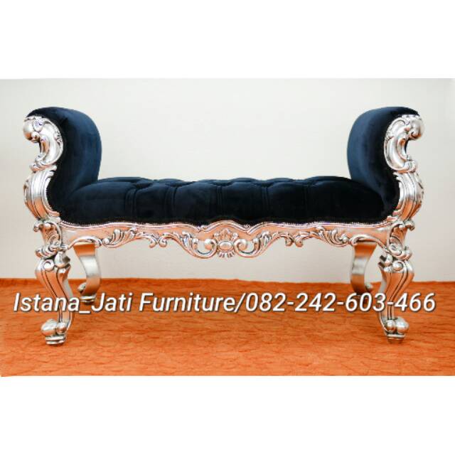 Kursi sofa stool syahrini/kursi sofa stool garengan/bufet tv/kursi teras/kursi makan salina jati