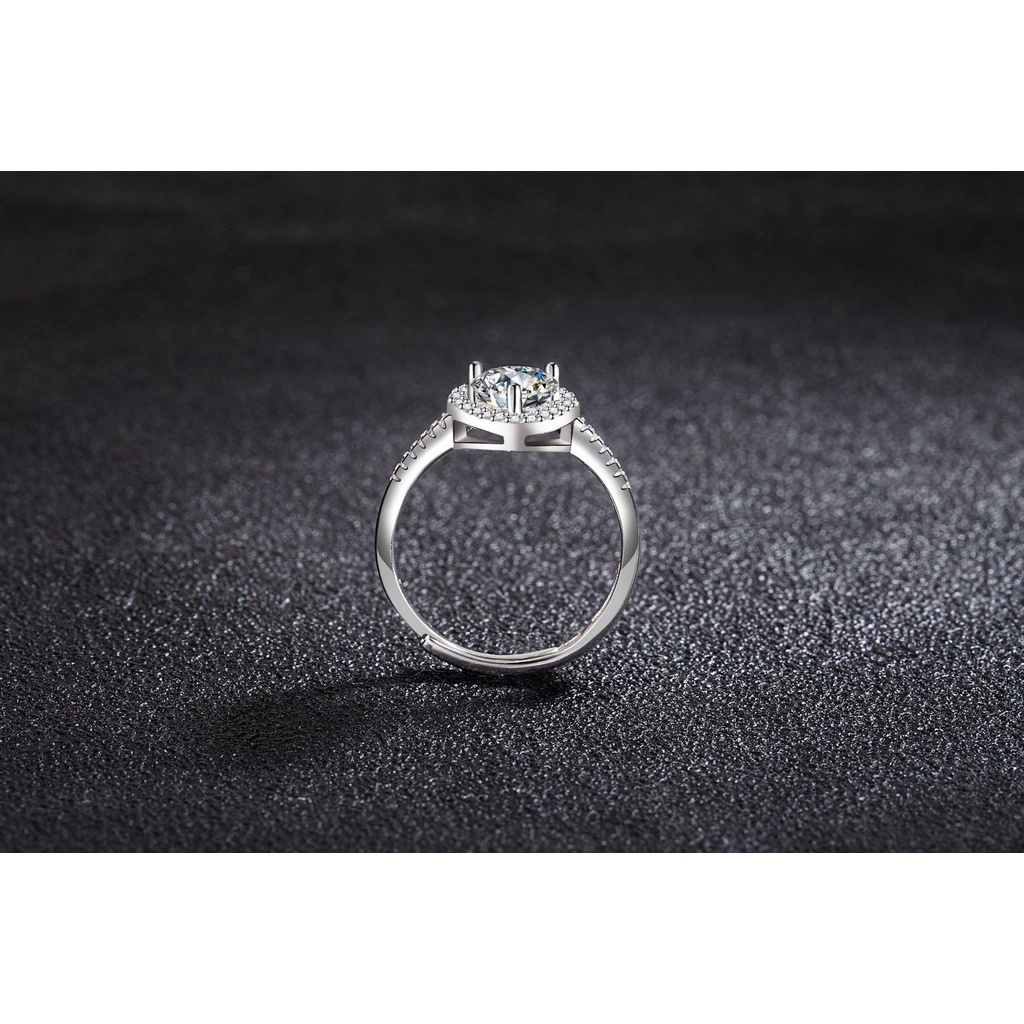 cincin perak 925 original ring for women Adjustable ring Diamond Love Fashion Jewelry/cincin perak