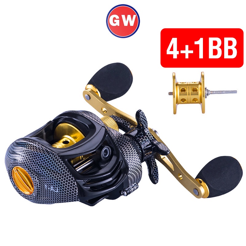 Reel Pancing High Speed La3000 4 + 1bb Rasio 7.2: 1 205g Bahan Metal Untuk Memancing Di Laut