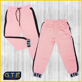 GTE | Celana Jogger Anak Perempuan / Joger Anak Perempuan / Celana Jogger Anak Import 2-11Th Warna Pink