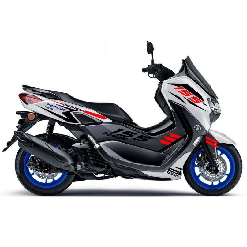 Striping Cutting Stiker Sticker Lis Nmax New Putih 2020 - 2021 2022 2023