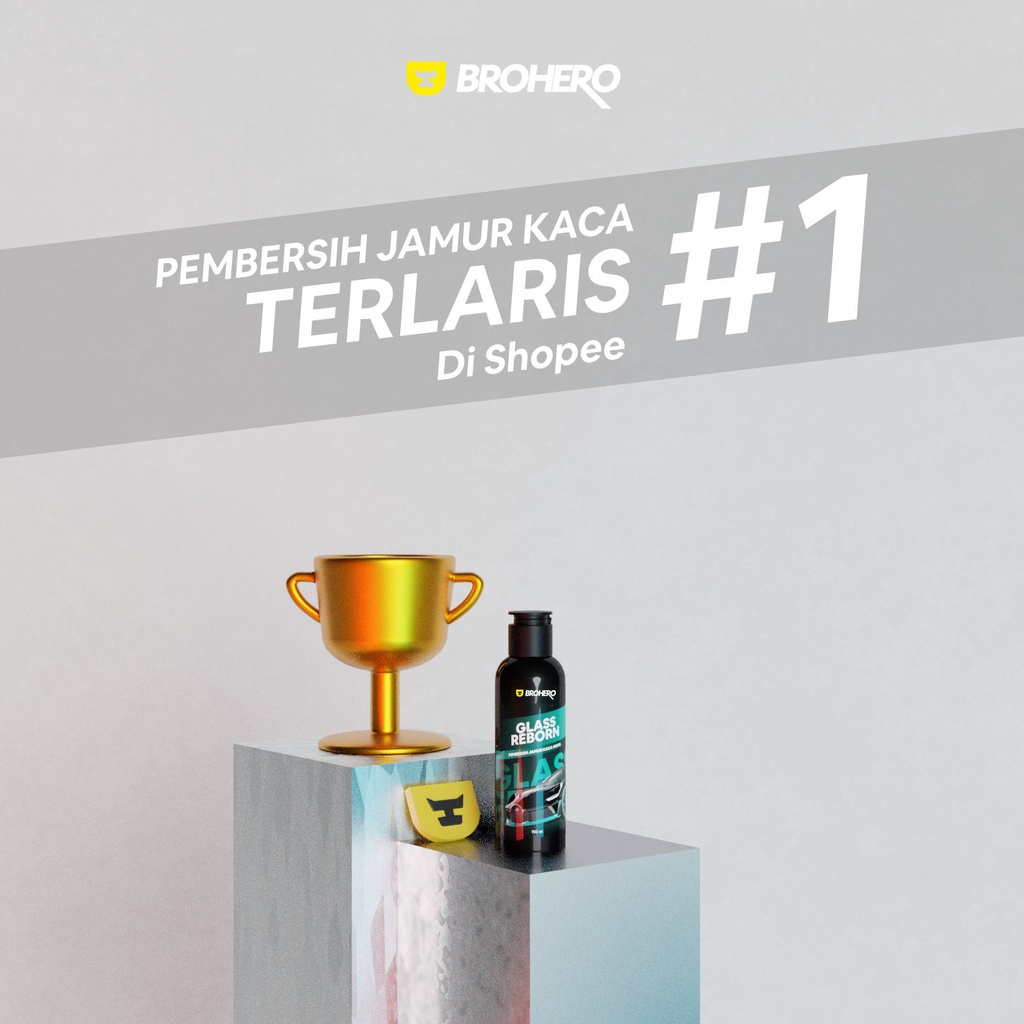 Pembersih Jamur Kaca Mobil / Waterspot Remover / Glass Reborn By Brohero