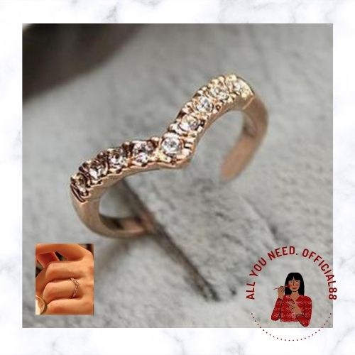 ✿AYN✿ Cincin Wanita FA59 Love Diamond Fashion Aksesoris Korea Cute