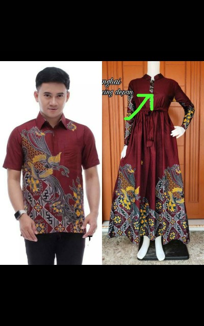 Batik Couple Jumbo Ld 104 Ld 120 Maura Sania Ruffle Ori Ndoro Jowi Dnt Size M L Xl Xxl All Size