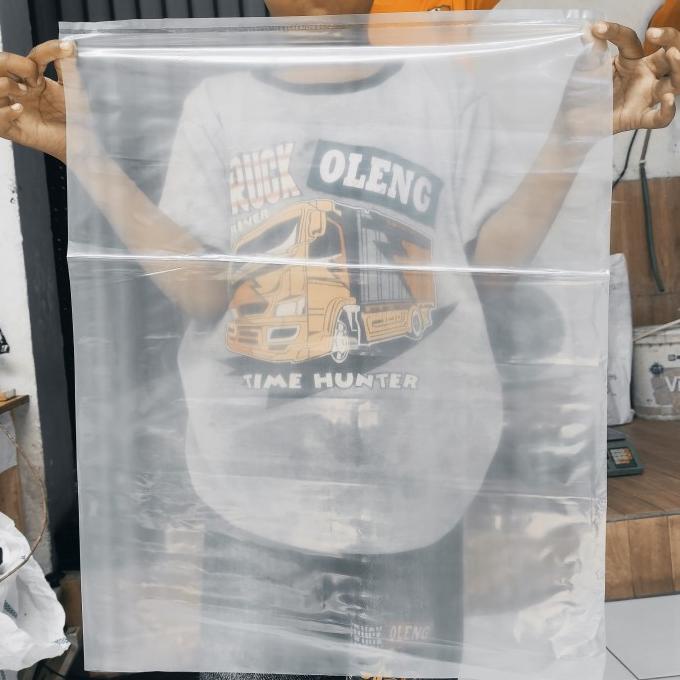 Plastik PE Bening 40 x 60 Cm / Plastik Bening Pembungkus / Tebal 50 mc