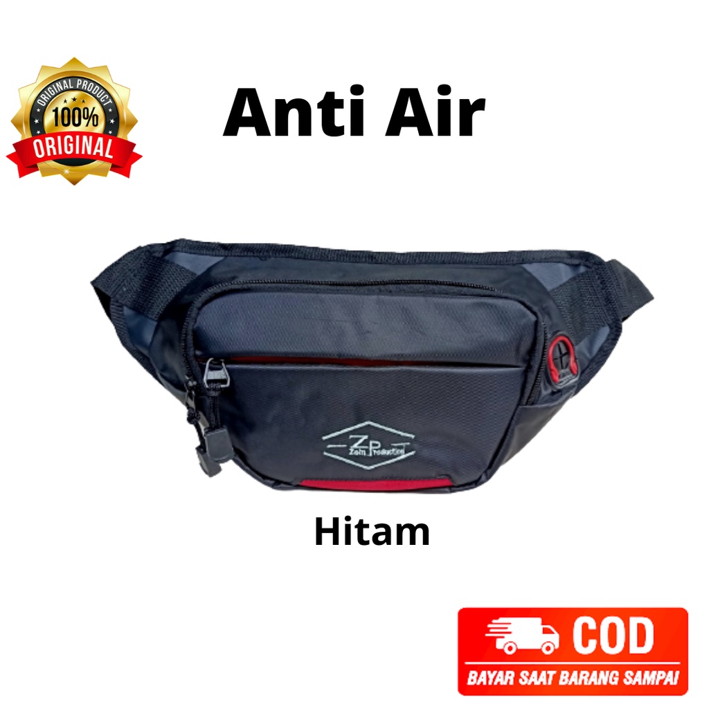 Waistbag Pria Tas Selempang Pria Anti Air Waterproof