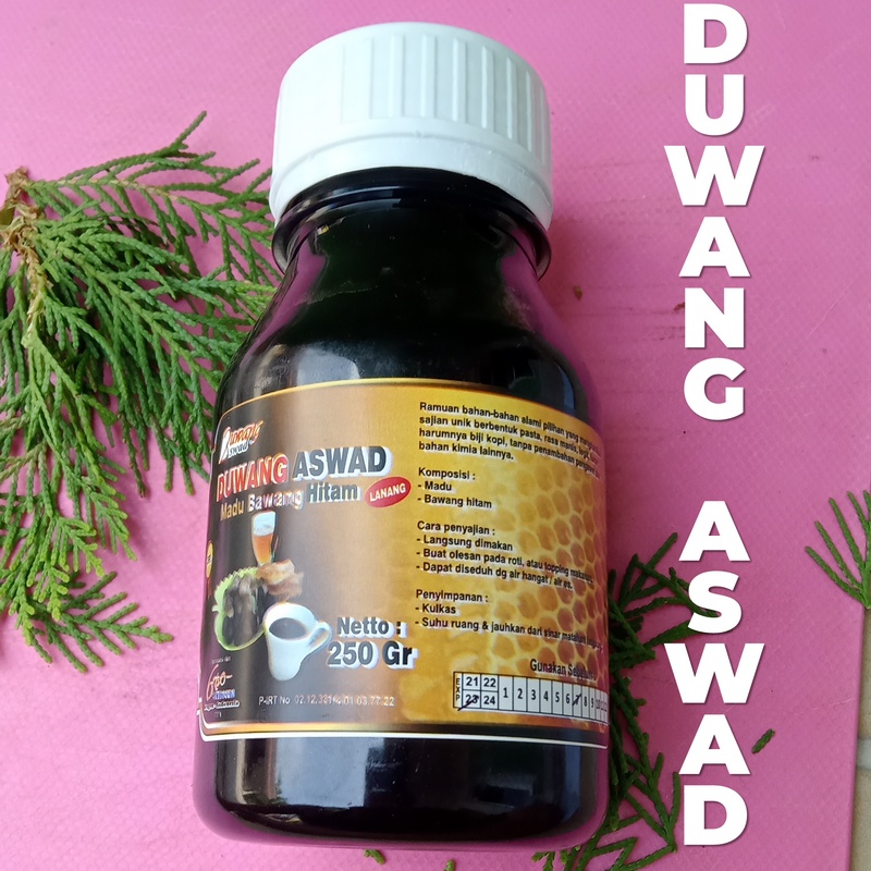 

Madu Bawang Hitam DUWANG ASWAD Berat Netto 250 gram