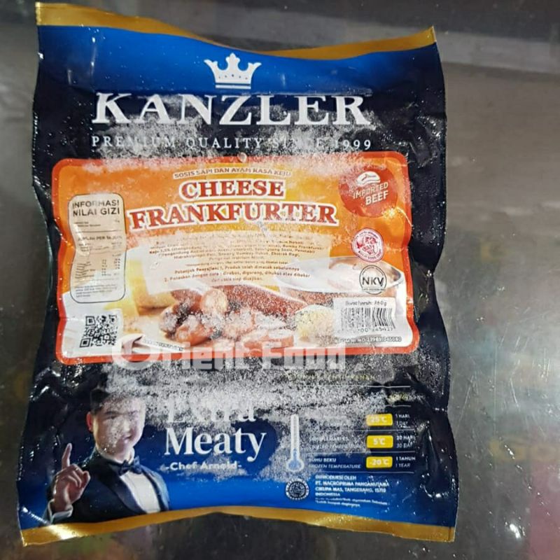 

Kanzler Sosis Cheese Frankfurter 360gr