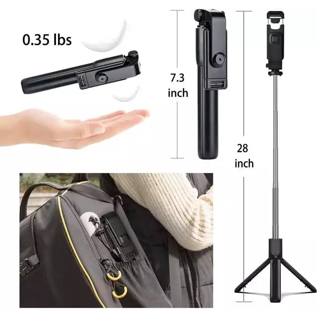 MIINII Tongsis Tripod 3in1 Remote Selfie Bluetooth R1S/R1 - Tongsis Bluetooth