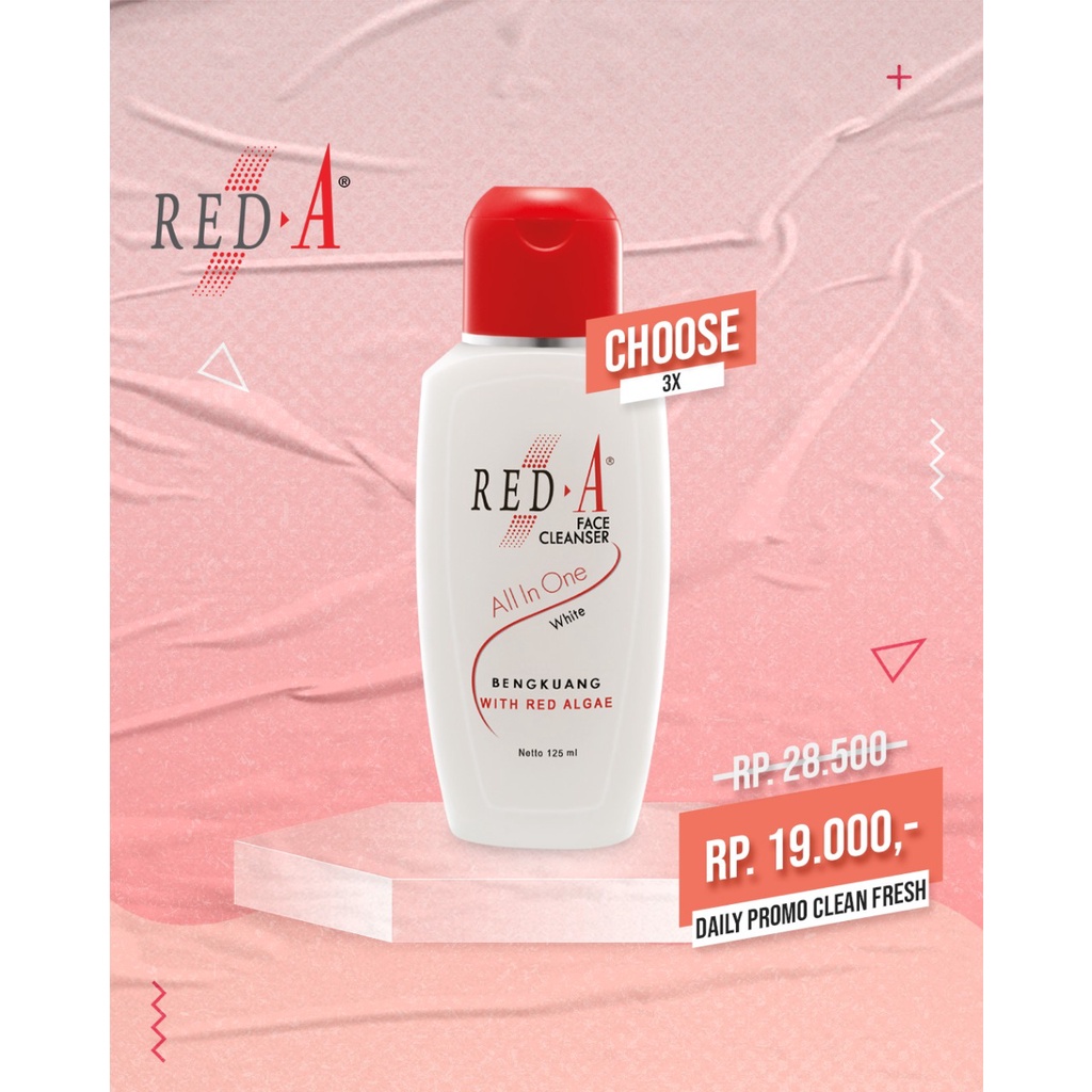 Paket 3 Face Cleanser All In One Bengkuang Red A