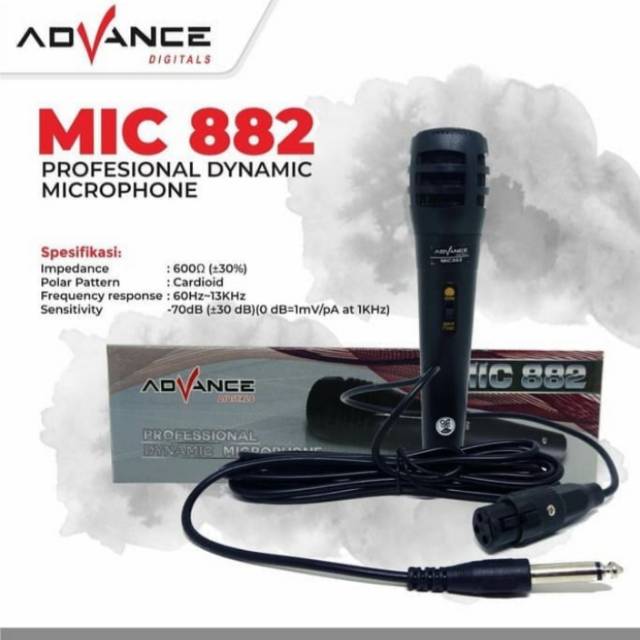 Mic kabel advance MIC 882 mikrofon kabel mic karaoke