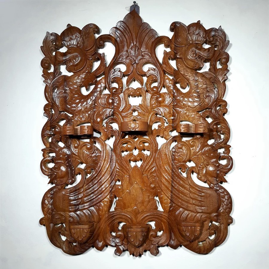 Blawong dudukan Keris Motif Ukuran Naga Istimewa