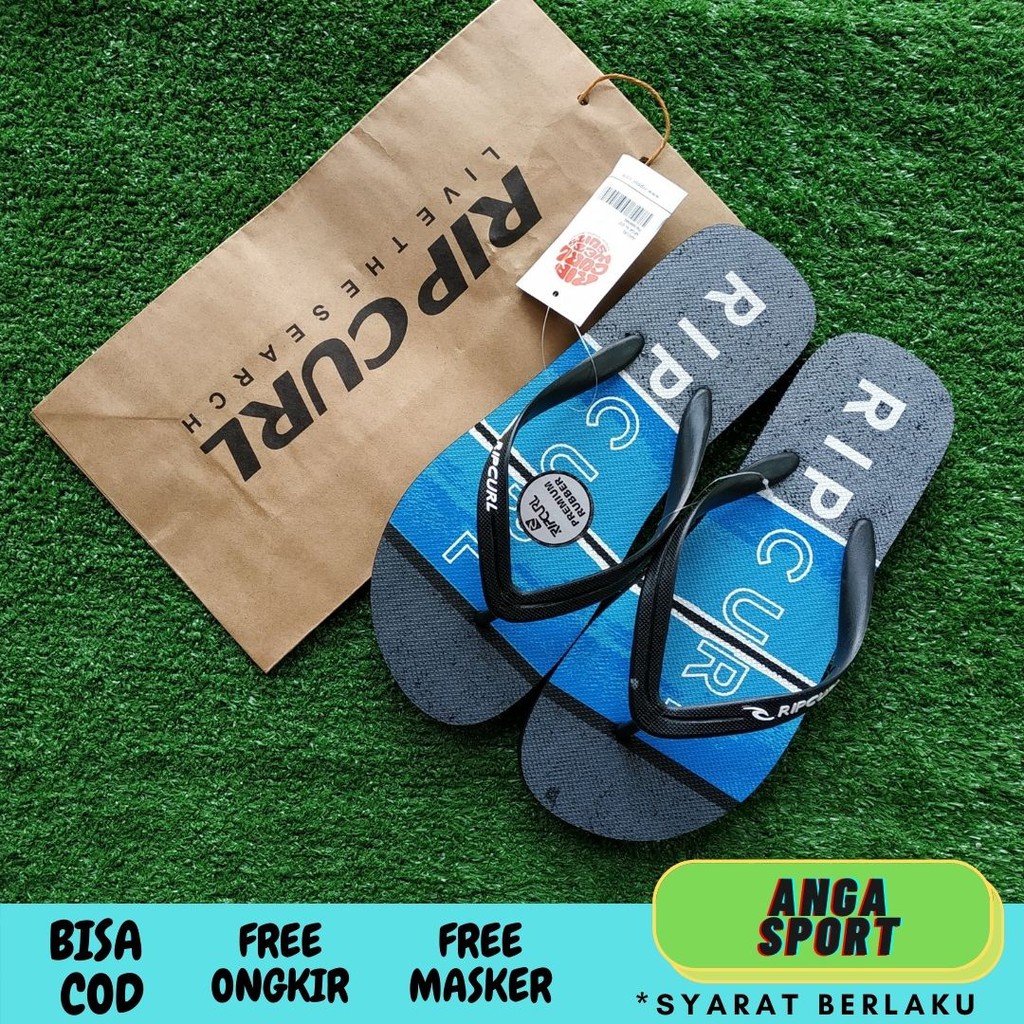 SANDAL PRIA JEPIT RIPCURL / SANDAL DISTRO CASUAL / SENDAL SANTAI / SANDAL RUMAH KEREN PREMIUM