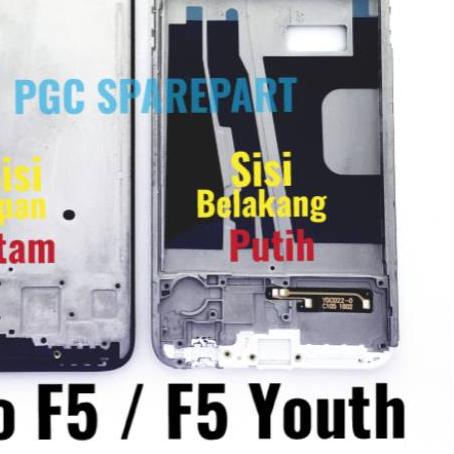 ← Original Frame Bezzel Oppo F5 - Oppo F5 Youth CPH1725 - Bezel Tulang tengah dudukan LCD &amp; Mesin ❂