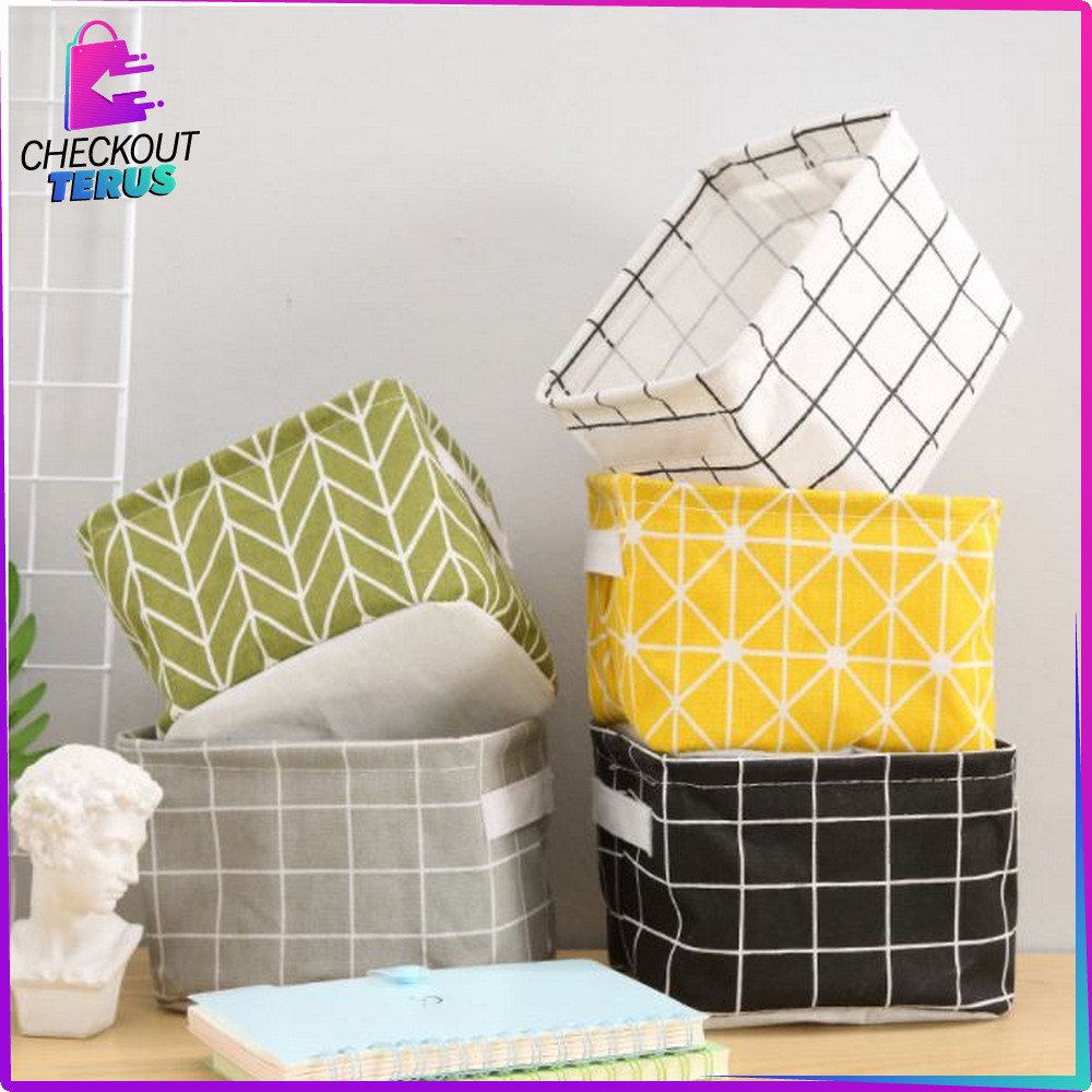 CT C474 Tempat Perlengkapan Rumah Mini Box Organizer Multifungsi Keranjang Penyimpanan Serbaguna Desktop Storage Box