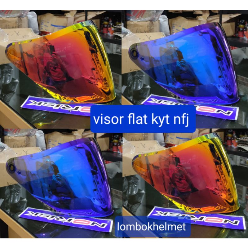 visor flat KYT NFJ/visor iridium KYT NFJ/visor helm KYT NFJ