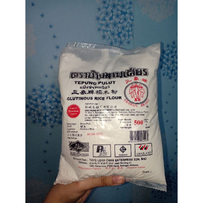 

Tepung pulut Erawan 500 gr