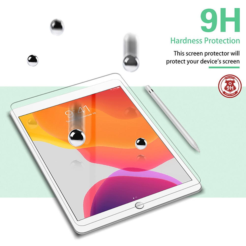 2PCS Tempered Glass Protective Film For 2019 2020 iPad 10.2 Screen Protector iPad 7th 8th Generation Screen Film Protection