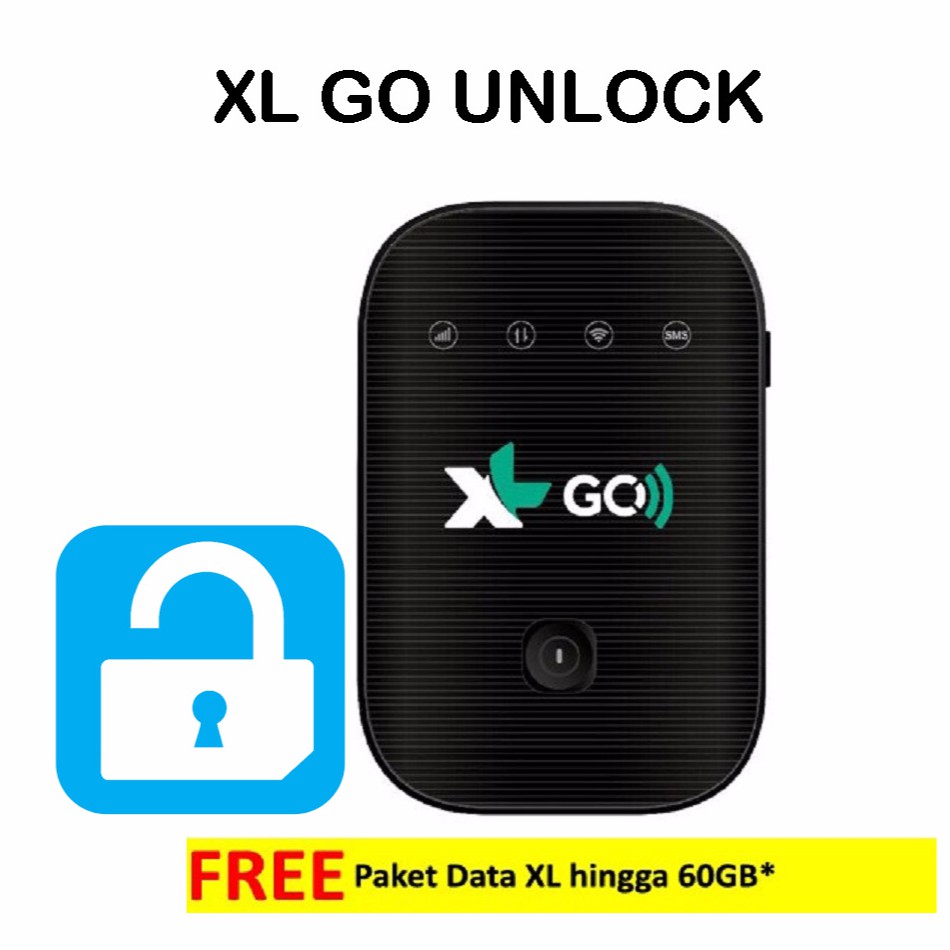 Movimax XL GO Mobile Wifi 4G LTE kuota 60GB - Hitam (Unlock)
