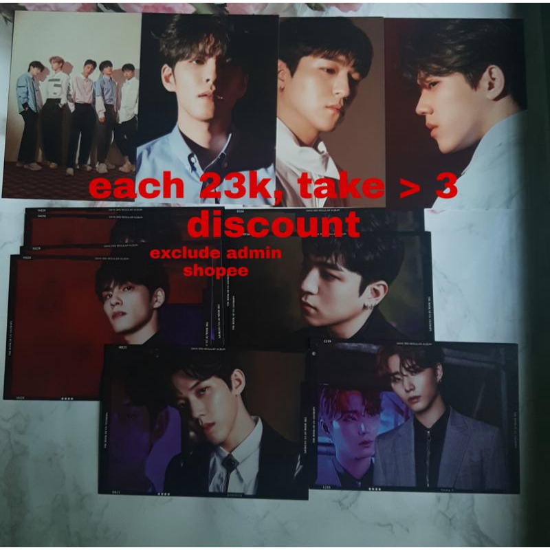 postcard day6 dowoon wonpil sungjin young k entropy the demon