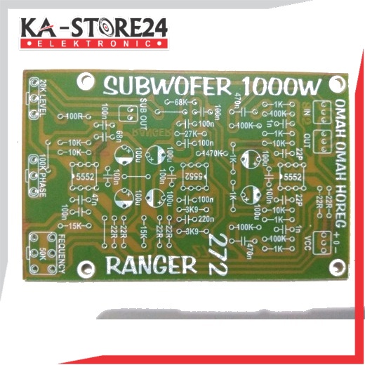 PCB Aktif filter Subwoofer 272 Ranger