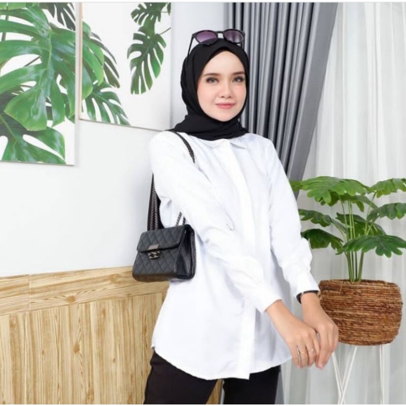 KEMEJA KHUSUS PUTIH XXL TANGAN PANJANG / KEMEJA KHUSUS PUTIH JUMBO / KEMEJA KERJA WANITA / KEMEJA PUTIH FORMAL WANITA / KEMEJA POLOS PUTIH KERJA / KEMEJA PUTIH JUMBO / SERAGAM SEKOLAH PUTIH