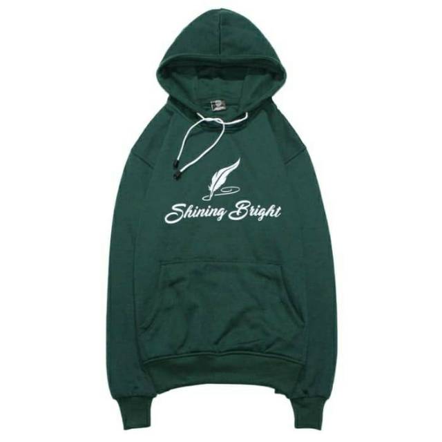 TERMURAH!! SWEATER HOODIE SHINING BRIGHT ALL SIZE FIT L