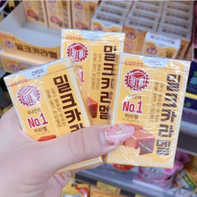 Lotte Milk Caramel korea candy gulagula permen susu impor manis drama kpop korea