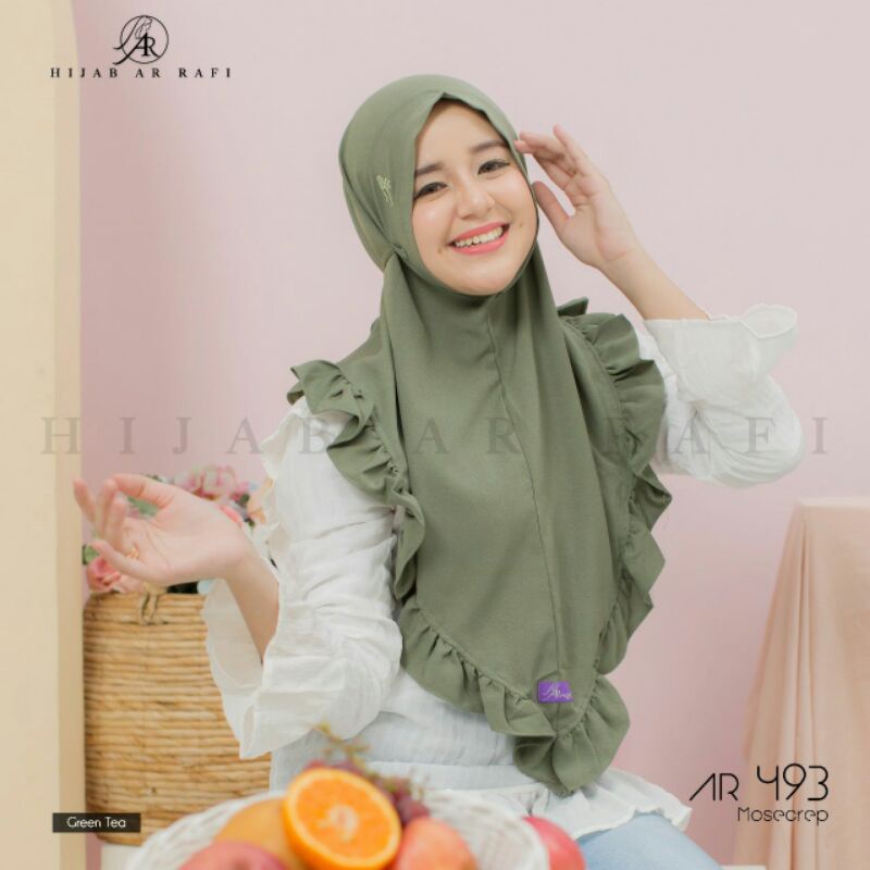 ARRAFI 493 HIJAB JILBAB KERUDUNG TALI NON PET BERGO INSTAN MARYAM