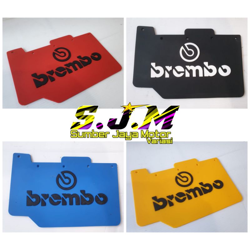 mudflap penahan lumpur beat fi model brembo / karet penahan lumpur beat fi / karet spakbor beat fi