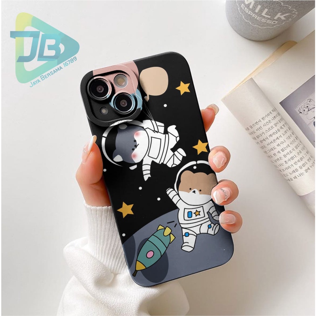 SOFTCASE PROCAMERA CUSTOM CAT SPACE OPPO VIVO SAMSUNG REALME XIAOMI IPHONE INFINIX FOR ALL TYPE JB5830