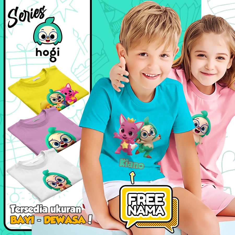 Baju Kaos ANAK DAN DEWASA HOGI COUPLE (FREE NAMA)